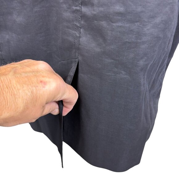 Eileen Fisher jacket/coat, size Medium, ramie, zipper, stretch, dressy, office - Picture 7 of 15